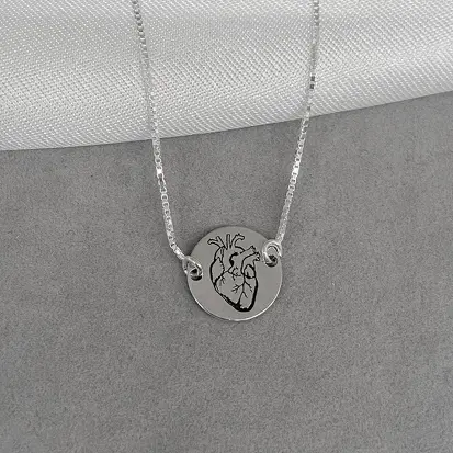 CHOKER REDONDO CORAÇÃO HUMANO
